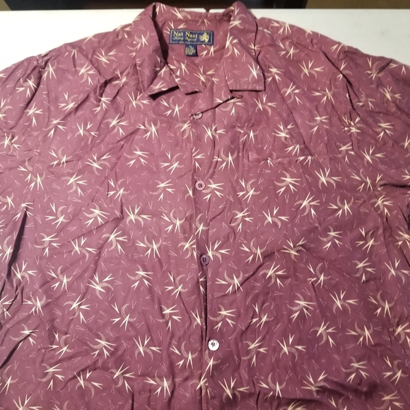 Nat Nast XL 100% Silk short sleeve shirt - Picture 1 of 5
